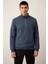 Erkek Dik Yaka Standart Kol Regular Kalıp Sweatshirt Fonksiyonel Dayanıklı Kaliteli Modern 3