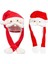 Peluş Yılbaşı Noel Baba Yeni Yıl Şapkası Hareketli Bıyık 2 Adet Noel Eğlence Şapkası 2