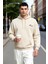 Erkek Kapüşonlu Düşük Kol Sweatshirt Slogan Nakışlı Fonksiyonel Dayanıklı Kaliteli Estetik 2