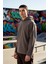 Erkek Kapüşonlu Standart Kol Fitilli Kadife Oversize Kalıp Sweatshirt Fonksiyonel Kaliteli 5