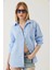 Tek Cepli Müslin Gömlek Mavi 1