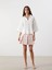 Lcw Vision Pembe Beli Fermuarlı Çiçekli Pileli Mini Etek 1