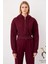 Kadın Kapüşonlu Fermuarlı Uzun Kollu Örme Sweatshirt Fonksiyonel Dayanıklı Kaliteli Modern 3
