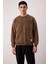 Erkek Bisiklet Yaka Standart Kol %100 Pamuk Oversize Sweatshirt Fonksiyonel Dayanıklı Spor 3