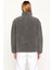 Kadın Dik Yaka Düşük Kol Tam Fermuarlı Peluş Sweatshirt Fonksiyonel Dayanıklı Kaliteli Şık 4