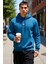 Erkek Kapüşonlu Standart Kol Regular Kalıp Slogan Desenli Sweatshirt Fonksiyonel Dayanıklı 2