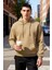 Erkek Kapüşonlu Düşük Kol Uzun Kollu Oversize Kalıp Sweatshirt Fonksiyonel Dayanıklı Rahat 2