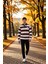 Erkek Polo Yaka Standart Kol Çizgili Sweatshirt Fonksiyonel Dayanıklı Kaliteli Konforlu Şık 1