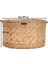 %100 El Yapımı Büyük Hasır Sepet | 39 cm Çap × 24 cm Yükseklik | Çok Amaçlı Organizer & Yılbaşı Hediyelik | Doğal Dekoratif Saklama Sepeti 9