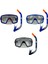 Maske Şnorkel Safari Dalış Seti Tepered Cam - 2186A/113CSB (Lisinya) 2