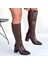 Morena Acı Kahve Cilt Topuklu Çizme 4