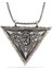 Gümüş Üçgen Içi Açılabilen Allah Muskalık Kolye 1