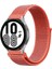 Samsung Galaxy Watch 4 Hasırlı Cırtcırtlı Kordon - TURUNCU-(5796) 1