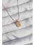 316L Çelik Gold Renk Kare Charm Model Kolye - Lisinya 1
