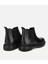 02BOH318040A100 ERKEK Deri Siyah Lastik Detaylı Chelsea Bot 4