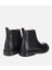 02BOH312260A100 ERKEK Deri Siyah Lastik Detaylı Chelsea Bot 4