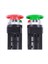 2x Kırmızı Yeşil Ac 250V 6A Dpst Anlık Kafası Itme Düğmesi Anahtarı (Yurt Dışından) 3