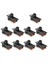 10PCS Yüksek Knob 6 Pin 3 Konum Dpdt Panel Slayt Anahtarı 0 5A 50V Dc (Yurt Dışından) 1