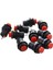 10 Pcs Mandal Etme Spst Yuvarlak Kırmızı Push Düğmesi Anahtarı Ac 125V 3A (Yurt Dışından) 1