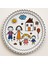 Çocuk Desenli Pasta Tabağı 20 cm – 6’lı Set - Renkli Aile Figürlü Tatlı, Pasta Veya Ikram Tabak 2