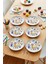 Çocuk Desenli Pasta Tabağı 20 cm – 6’lı Set - Renkli Aile Figürlü Tatlı, Pasta Veya Ikram Tabak 3