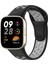 Newface Xiaomi Redmi Watch 3 Spor Delikli Kordon - Siyah-Gri 1