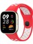 Newface Xiaomi Redmi Watch 3 Spor Delikli Kordon - Kırmızı-Beyaz 1