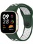 Newface Xiaomi Redmi Watch 3 Spor Delikli Kordon - Haki Yeşil-Beyaz 1
