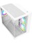 Beyaz 3 Rgb Fanlı Temperli Cam Panel Boş M-Atx Gaming Oyuncu Bilgisayar Kasası 110 mm CPU Soğutucu Desteği 5