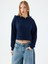 Long Crop Kadın Sweatshirt 1