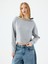 Long Crop Kadın Sweatshirt 1