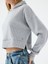 Long Crop Kadın Sweatshirt 4