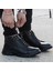 Fermuarlı Deri Bot Erkek Günlük Kışlık Bot 5