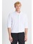 Pamuklu Tailored Slim Fit Dar Kesim Düğmeli Yaka Örme Gömlek 1