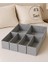 Room 6'lı Gri Çok Amaçlı Çekmece İçi Düzenleyici Organizer Set 13x28 cm Katlanabilir Özellikli 5