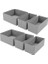 Room 6'lı Gri Çok Amaçlı Çekmece İçi Düzenleyici Organizer Set 13x28 cm Katlanabilir Özellikli 6