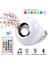 Bluetooth Hoparlör Lambası Rgb Ledli Kumandalı Mp3 Çalar Ampul Renkli 0,2 W A19 Duy Tipi 6