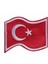 Aplike Ütü ile Yapışan Türk Bayrağı Dalgalı Arma 5x4 cm 1