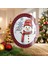 Cam Sunum Servis Tabağı 3'lü Yuvarlak Set Christmas Winter Yılbaşı Desenli 2