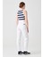 KELLY Mom Fit Beyaz Kadın Jean Pantolon 8
