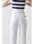 KELLY Mom Fit Beyaz Kadın Jean Pantolon 3