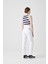KELLY Mom Fit Beyaz Kadın Jean Pantolon 5