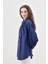 Taşlı Düğme Detaylı Gömlek Tunik 2844 Lacivert 4