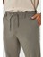 Erkek Bel Kemerli Klasik Bez Ayağı Kumaş Jogger 3