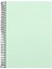 Pastel Serisi, A4, 7 Konulu (5 Kareli, 2 Çizgili) 210 Yaprak Pp Kapaklı Spiralli Defter, Yeşil 1