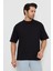 Erkek Bisiklet Yaka Oversize 2 Ip T-Shirt 1