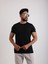 Kumaş Basic Kendinden Desenli T-Shirt 2