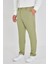 Erkek Bel Yarım Lastikli Kemerli Double Paça Dabıl Face Kumaş Slim Fit Pantolon 4