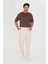 Erkek Bel Lastikli Bağcıklı Duble Paça Slim Fit Jogger Pantolon 3