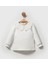 Kız Çocuk Beyaz Dantelli Yaka Uzun Kollu Bluz Iki Iplik %100 Pamuk 2